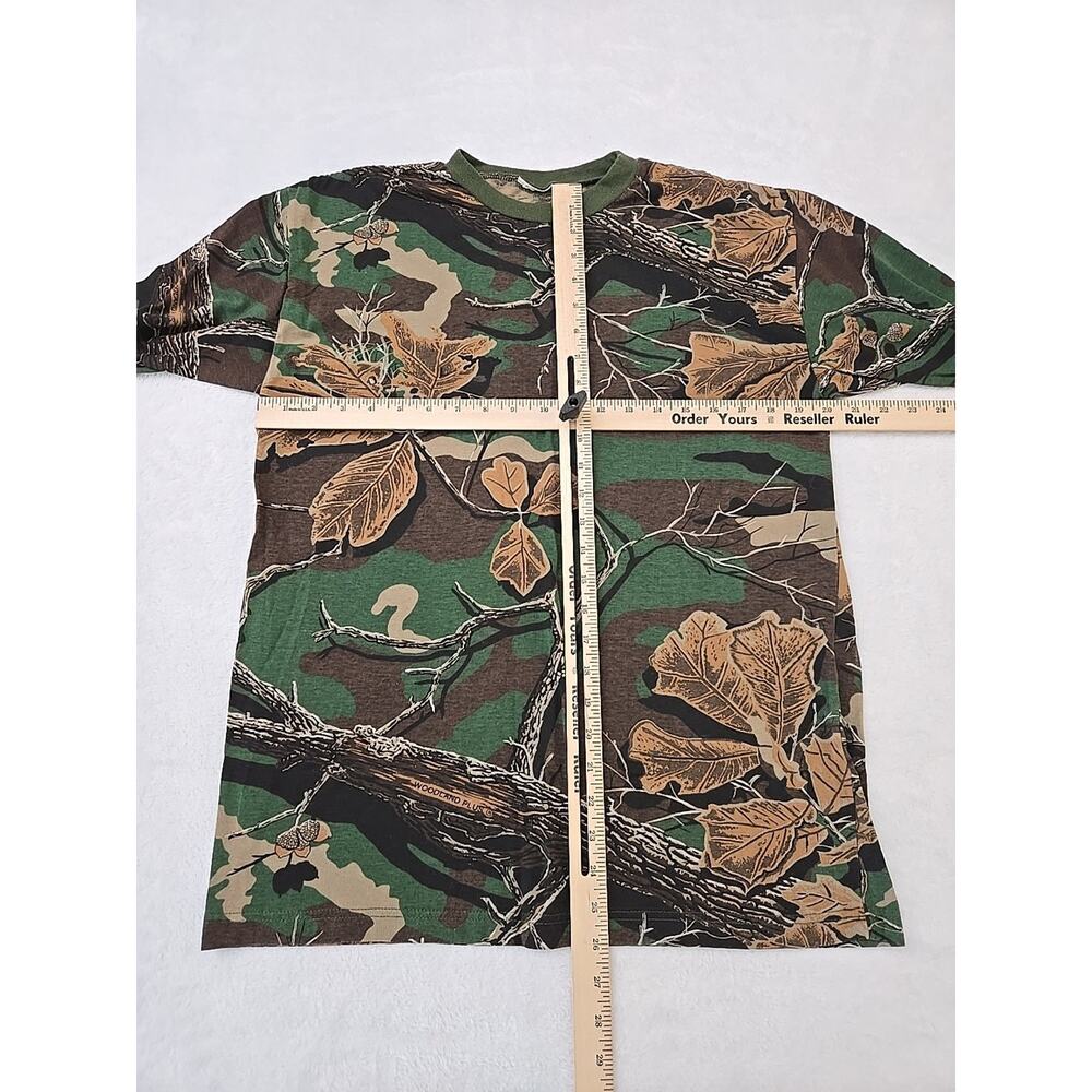 Woodland Plus Vtg 90s Mixed Camo Tshirt Mens Sz Med Gorpcore Hunting Outdoor - Picture 5 of 8